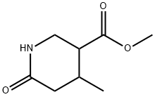 Methyl 4-methyl-6-oxo-3-piperidinecarboxylate Struktur